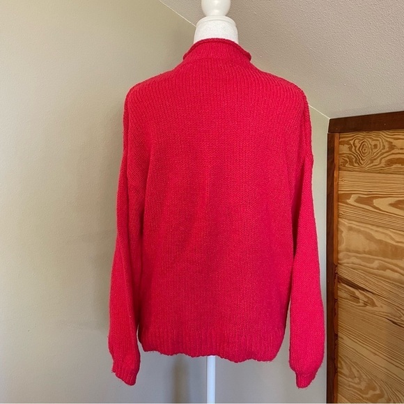 BP Pink Knit Mock Neck Long Balloon Sleeve Sweater Extra Small - Picture 3 of 10